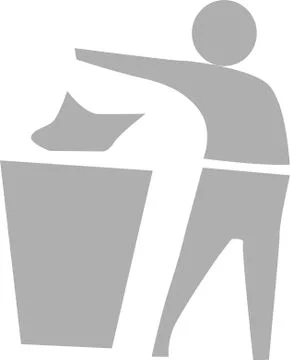 Trashman in vector Illustrazione stock