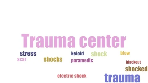 Trauma Center Tag Cloud Animated Isolated Stock Footage 103559794