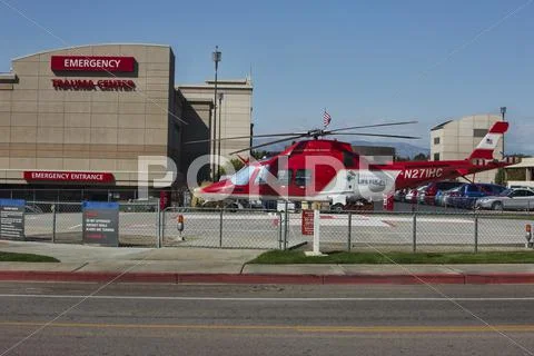 Trauma Hospital Center Emergency Rescue Helicopter