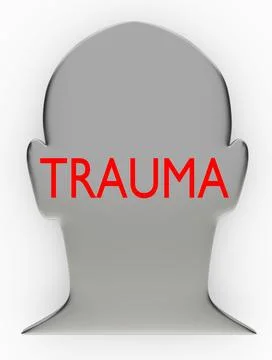 Trauma - psychological concept Stock Illustration