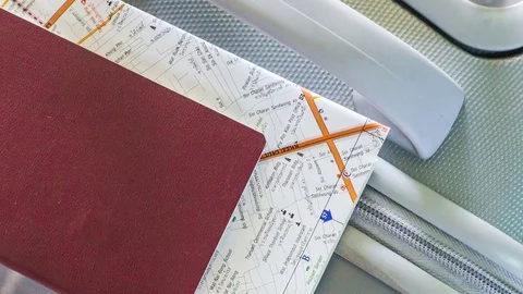The Travel accessories costumes for the trip footage camera movement Stock Footage