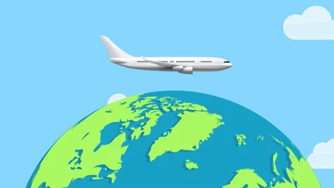 Airplane Animation Stock Video Footage | Royalty Free Airplane Animation  Videos | Pond5
