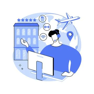 Travel agent abstract concept vector illustration. Stock Illustration