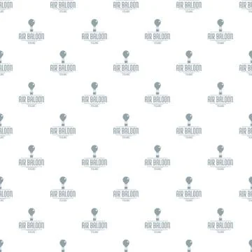Travel air balloon pattern vector seamless Stock Illustration