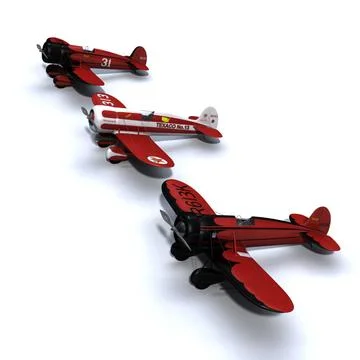 Travel Air Mystery Ship (3 Models) 3D Model