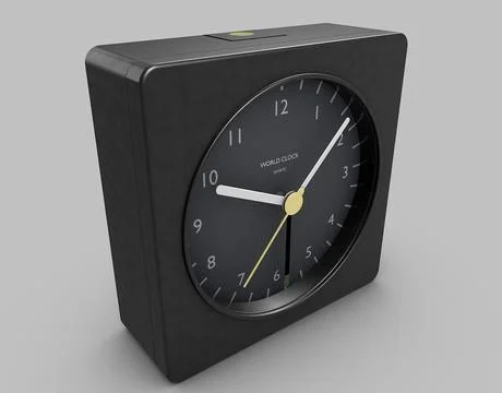 Travel Alarm Clock 3D Model
