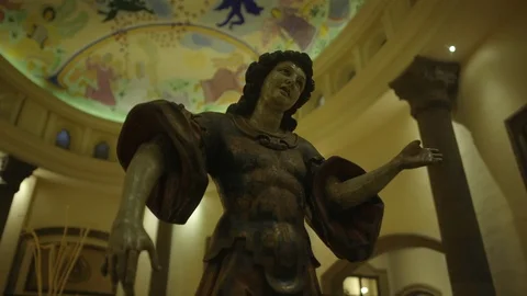 TRAVEL TO ANGEL STATUE Stock Footage 107295053