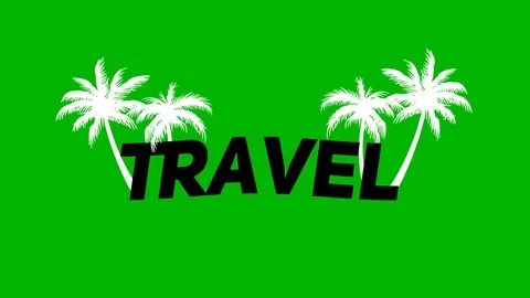 "Travel" animated text Stock Footage 106895331