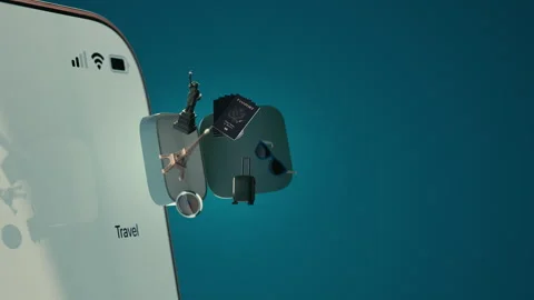 Travel App Icon Opening Stock Footage 285389954