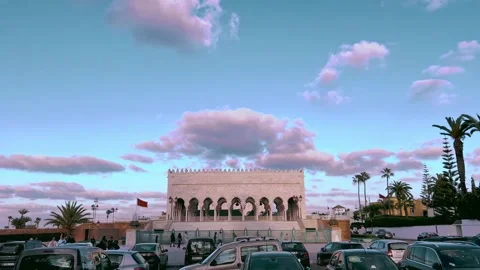 Travel B-Roll: Open Square by Hassan Tower in Rabat Stock Footage 303967139