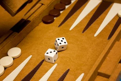 Travel backgammon Stock Photos