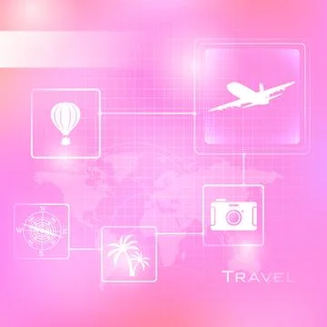 Travel Background Stock Illustration