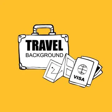 Travel background Stock Illustration
