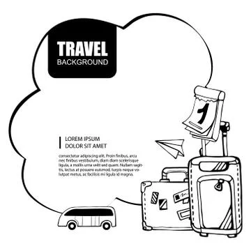 Travel background Stock Illustration