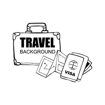 Travel background Stock Illustration