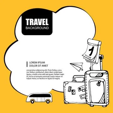 Travel background Stock Illustration