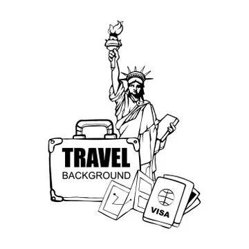 Travel background Stock-Illustration