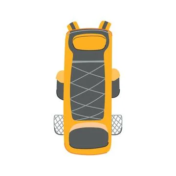 Travel backpack camp cartoon vector illustration イラスト素材