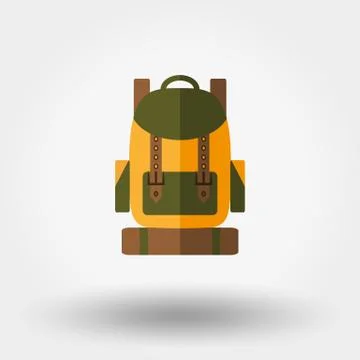 Travel backpack icon Stock Illustration