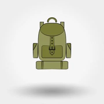 Travel backpack Stock Illustration