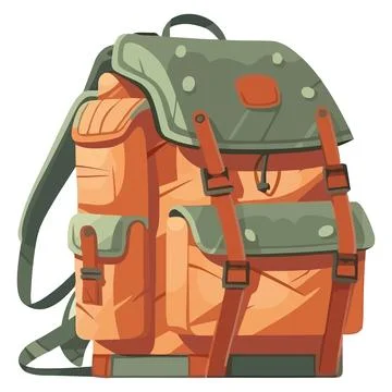 Travel backpack vector design Illustrazione stock