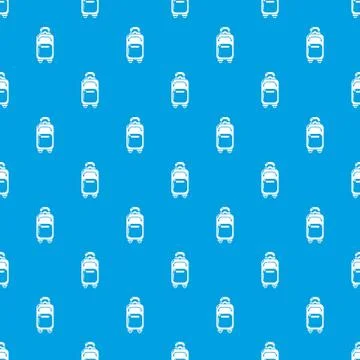 Travel bag concept pattern vector seamless blue 스톡 일러스트
