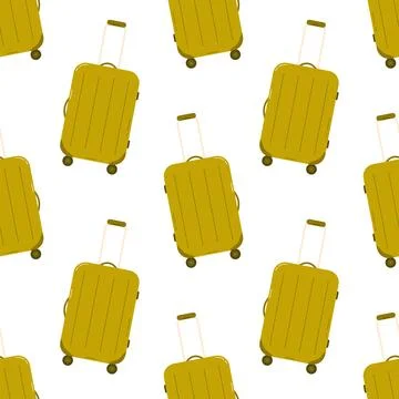 Travel bag seamless pattern. Vector illustration Stock Illustration