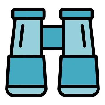 Travel binoculars icon vector flat イラスト素材
