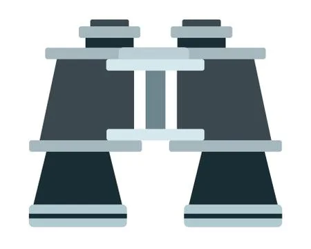 Travel binoculars vector flat isolated Stock Illustration
