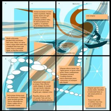 Travel brochure Stock Illustration