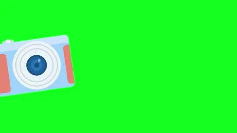 Travel Camera Flash Transition Green Screen 4K Stock Footage 336858161