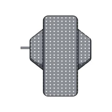 Travel changing pad cartoon vector illustration Illustrazione stock