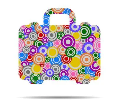 Travel circles icon vector イラスト素材