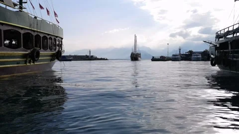 Travel classic ship     Video stock 220536737