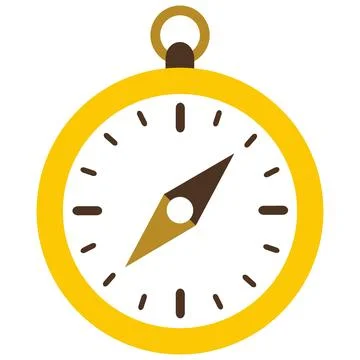 Travel compass vector icon Illustrazione stock