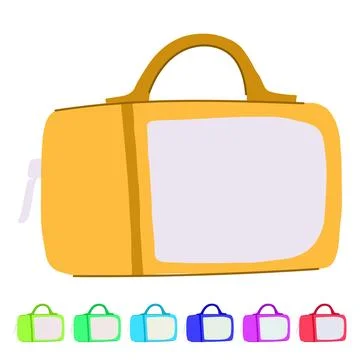 Travel compression bag vector cartoon graphic 스톡 일러스트