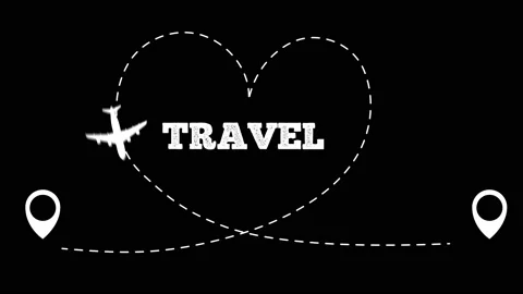Travel concept animation Video stock 225325067