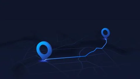 Travel concept. Geolocation and abstract GPS navigation, online navigation map Stock Illustration