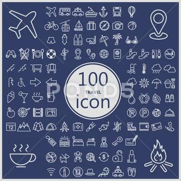 Travel Concept Icons Collection