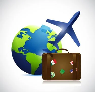 Travel concept illustration design Stock Illustration