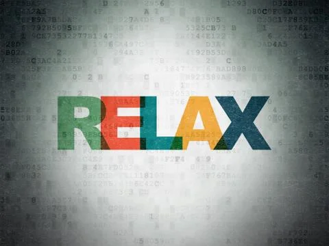 Travel concept: Relax on Digital Data Paper background イラスト素材