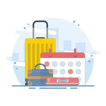 Travel Date Concept Illustrazione stock