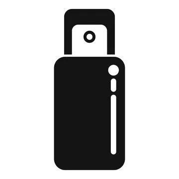 Travel deodorant icon simple vector. Spray bottle Ilustración de archivo