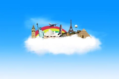 Travel destination Illustrazione stock