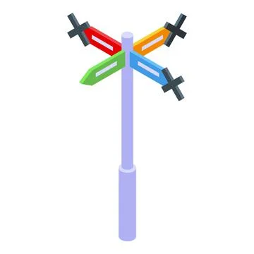 Travel direction icon isometric vector. Tourism family Ilustración de archivo