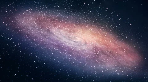 Travel to a distant galaxy Stock Footage 52432429