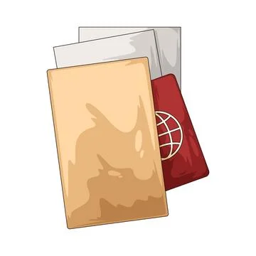 Travel document illustration Stock Illustration