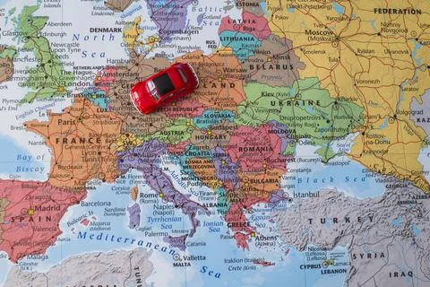 Travel elements composition with copyspace 2 Stock Photos