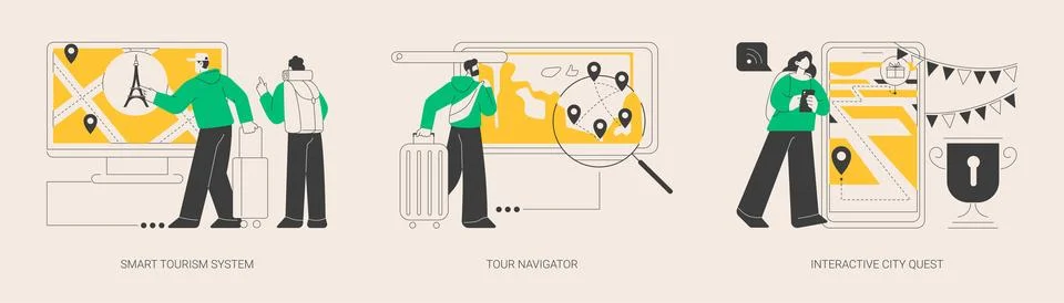 Travel experience abstract concept vector illustrations. 스톡 일러스트