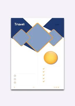Travel flyer template. Explore the world Stock Illustration
